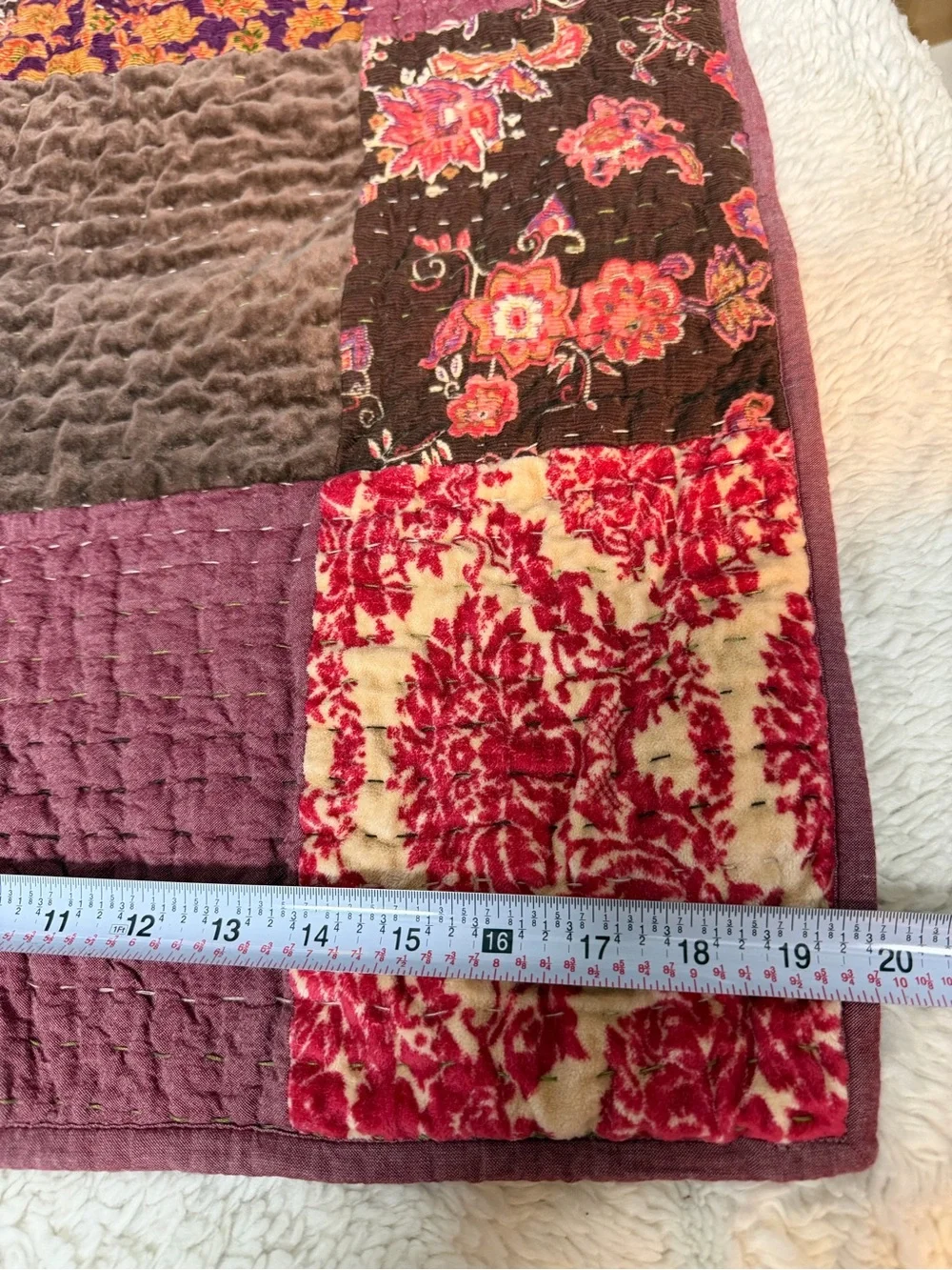 D Studio Vtg Patchwork Quilted pillowcases 100% Cotton Multicolor